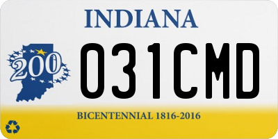 IN license plate 031CMD