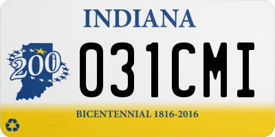 IN license plate 031CMI