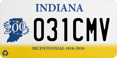 IN license plate 031CMV