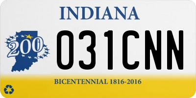 IN license plate 031CNN