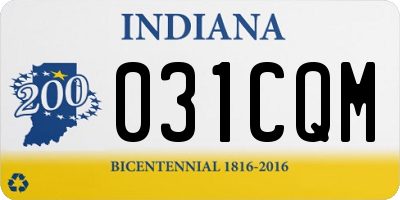 IN license plate 031CQM