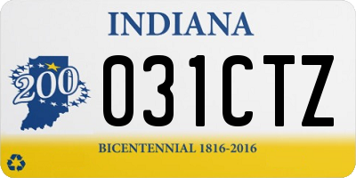 IN license plate 031CTZ