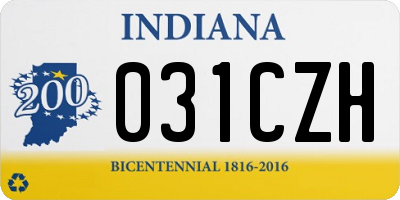 IN license plate 031CZH