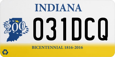 IN license plate 031DCQ