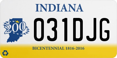 IN license plate 031DJG