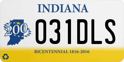 IN license plate 031DLS
