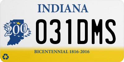 IN license plate 031DMS