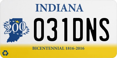 IN license plate 031DNS