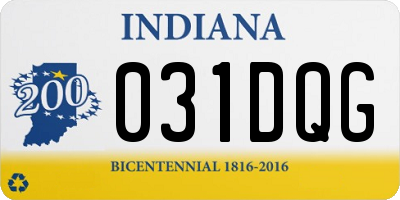 IN license plate 031DQG