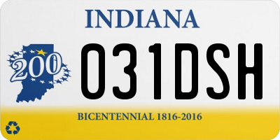 IN license plate 031DSH