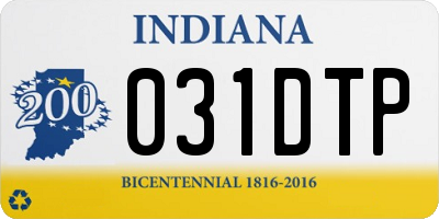 IN license plate 031DTP