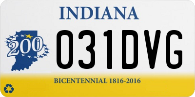 IN license plate 031DVG