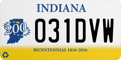 IN license plate 031DVW