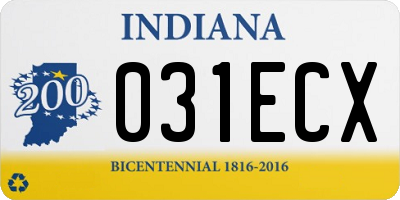 IN license plate 031ECX