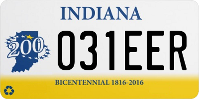 IN license plate 031EER