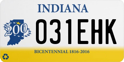 IN license plate 031EHK