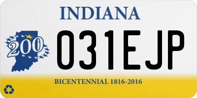 IN license plate 031EJP
