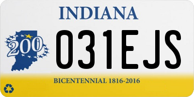 IN license plate 031EJS
