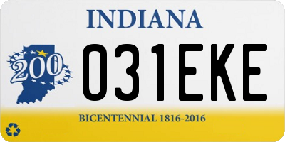 IN license plate 031EKE