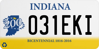 IN license plate 031EKI