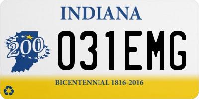 IN license plate 031EMG
