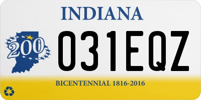 IN license plate 031EQZ