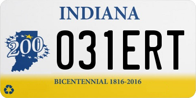 IN license plate 031ERT