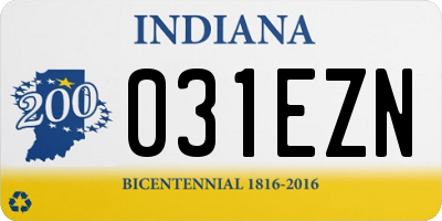 IN license plate 031EZN