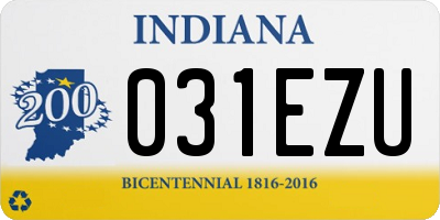 IN license plate 031EZU