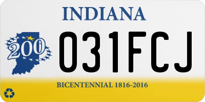 IN license plate 031FCJ