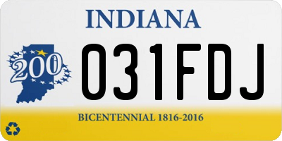 IN license plate 031FDJ