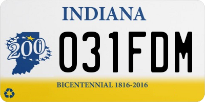IN license plate 031FDM