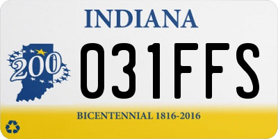 IN license plate 031FFS