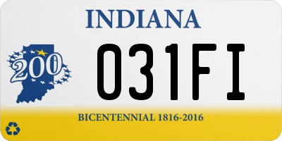 IN license plate 031FI