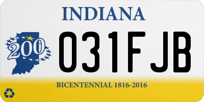 IN license plate 031FJB