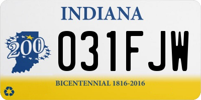 IN license plate 031FJW