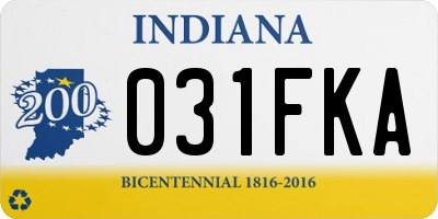 IN license plate 031FKA