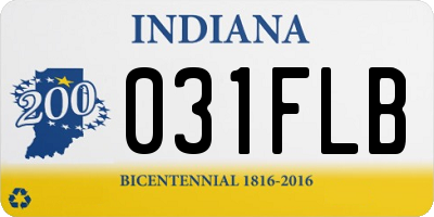 IN license plate 031FLB