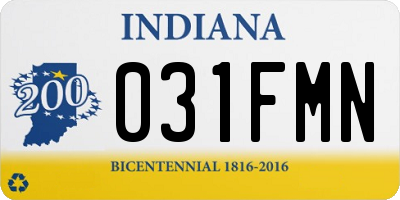 IN license plate 031FMN