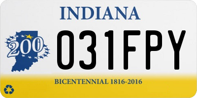 IN license plate 031FPY