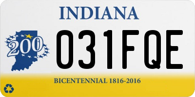 IN license plate 031FQE