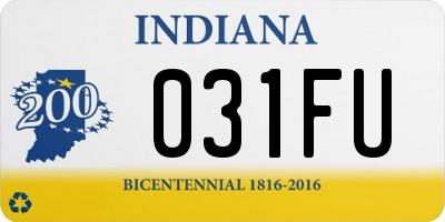 IN license plate 031FU