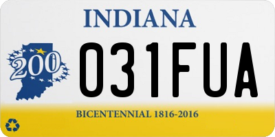 IN license plate 031FUA