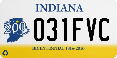 IN license plate 031FVC