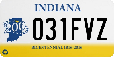 IN license plate 031FVZ