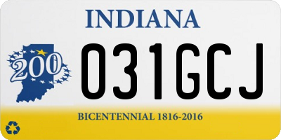 IN license plate 031GCJ