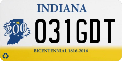IN license plate 031GDT