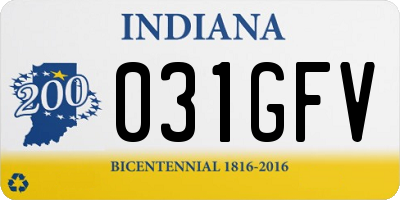 IN license plate 031GFV