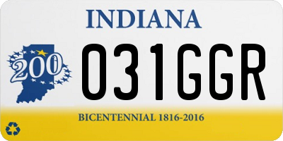 IN license plate 031GGR