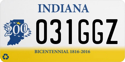 IN license plate 031GGZ